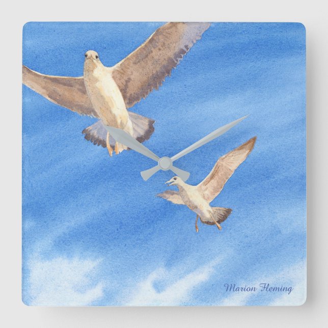 Horloge Carrée Des esprits libres ! (Recto)