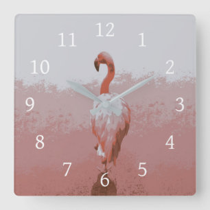 Horloge Carrée Design 60 flamand