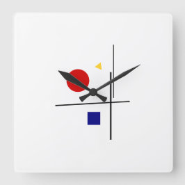 Horloge Carrée Design classique Bauhaus