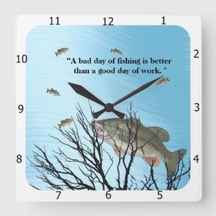 HORLOGE CARRÉE DEVIS BASSE LARGEMOUTH