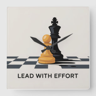 Horloge Carrée Dirigez avec effort