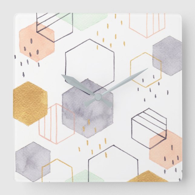 Horloge Carrée Dispersion de sortilège (Recto)