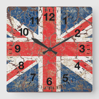 Horloge Carrée Distressed