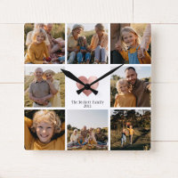 DIY Modern Family Photo Collage Rose Gold Heart