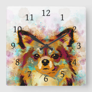 Horloge Carrée Dog 141 Chihuahua