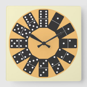Horloge Carrée Domino