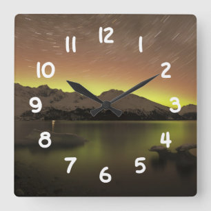 Horloge Carrée Dreamy Aurora