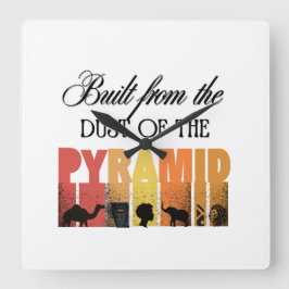 Horloge Carrée Dust of The Pyramid | Wall Clock