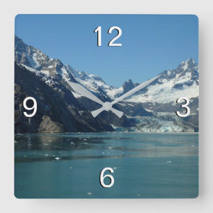 Horloge Carrée Eaux alimentées par les glaciers de l'Alaska