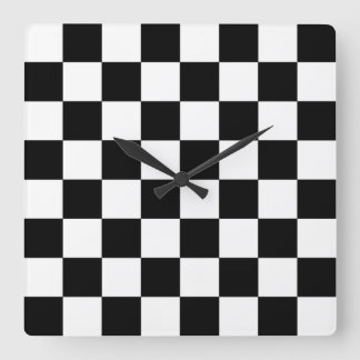 Horloge Carrée Échecboard