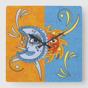 Horloge Carrée Éclipse solaire