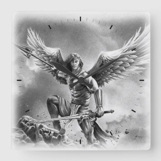 Horloge Carrée Écluse murale Carré ANGEL WARRIR