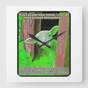 Horloge Carrée Écritures Images 18