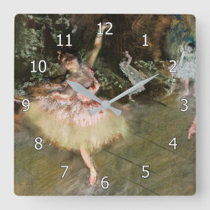 Horloge Carrée Edgar Degas - L'Étoile 1878