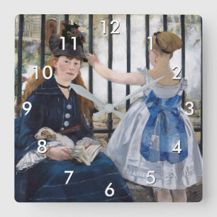 Horloge Carrée Edouard Manet - La Gare