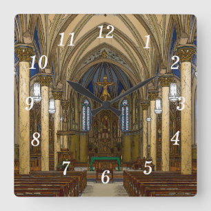 Horloge Carrée Église catholique Saint-Pierre