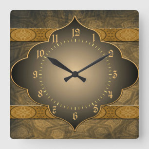 Horloge Carrée Élégant exotique