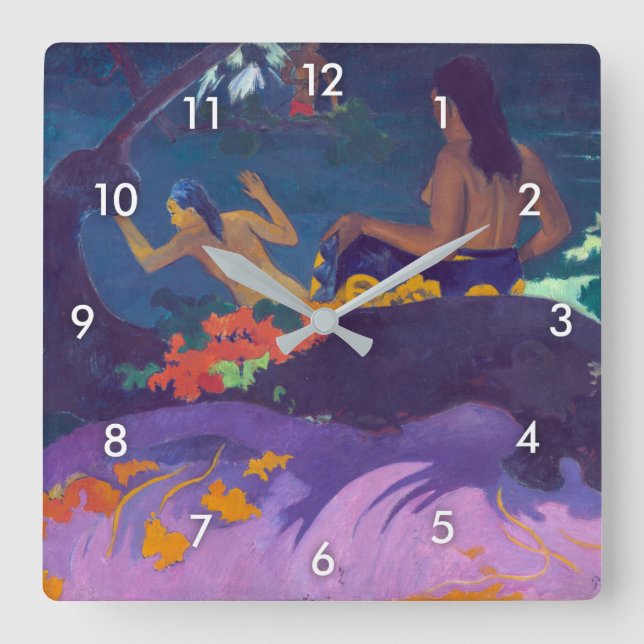 Horloge Carrée En bord de mer, Gauguin (Recto)