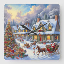 Enchanter la scène du village de Noël
