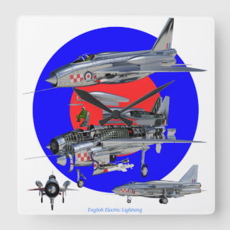 Horloge Carrée English Electric lightning