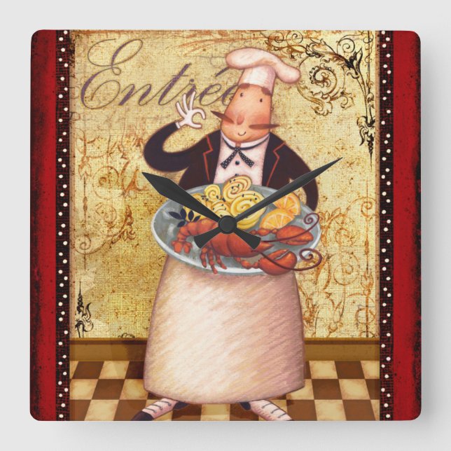 Horloge Carrée Entrée de chef (Recto)