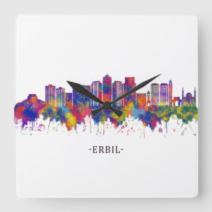 Horloge Carrée Erbil Iraq Skyline