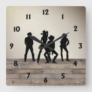 Horloge Carrée Étaient une ligne danse