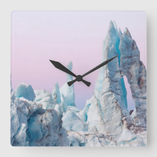 Horloge Carrée États-Unis, Alaska, Glacier Bay National Park. Mar