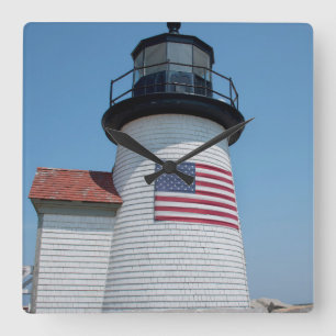 Horloge Carrée États-Unis, Massachusetts, Nantucket. Point Brant