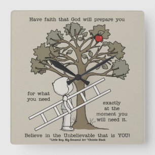 Horloge Carrée Être préparé