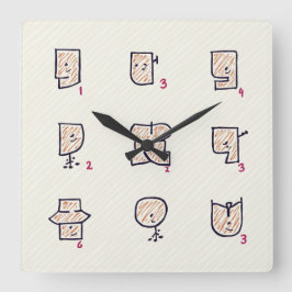 Horloge Carrée expression