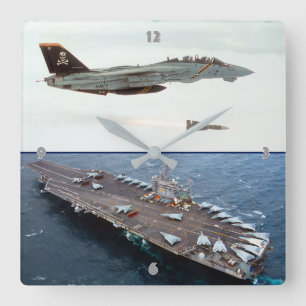 HORLOGE CARRÉE F-14 TOMCAT