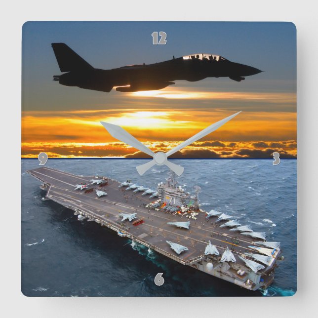 HORLOGE CARRÉE F-14 TOMCAT (Recto)