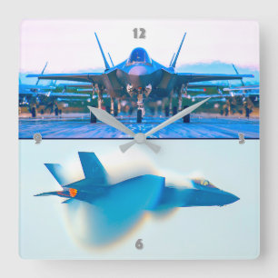 HORLOGE CARRÉE F-35A ÉCLAIRAGE II