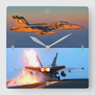 HORLOGE CARRÉE F/A-18C HORNET APTERBURNER