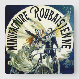 Horloge Carrée Fabrication Roubaisienne Bicyclettes