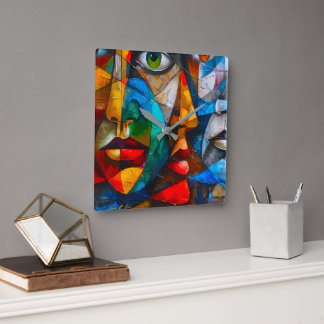 Horloge Carrée Faces we know