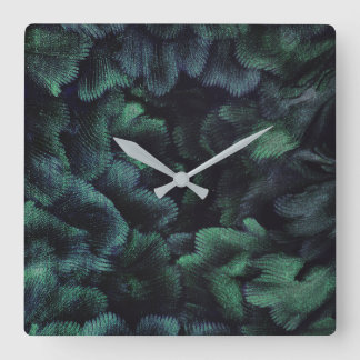 Horloge Carrée Faerie Forest Square Wall Clock