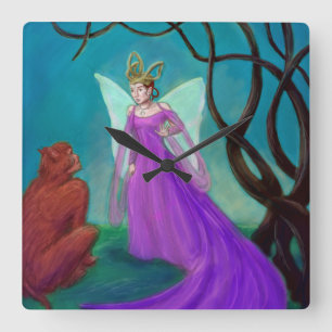 Horloge Carrée Fairy Queen