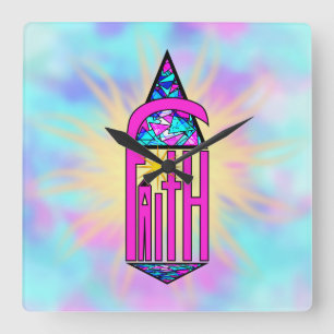 Horloge Carrée Faith ~ Steeple