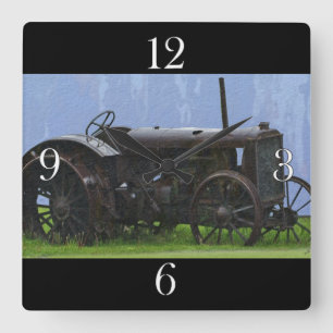 Horloge Carrée Farm Machinery