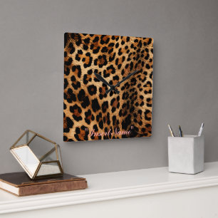 Horloge Carrée Feline Freckles