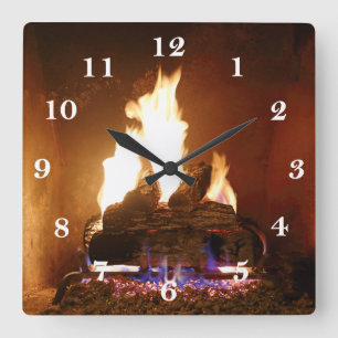 Horloge Carrée Fireplace Clock