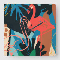 Flamant rose funky