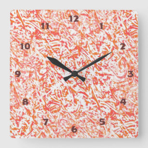 Horloge Carrée Flames très amusantes et inhabituelles