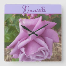 Fleur Violette Rose Nom de Fille Anniversaire