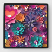 Fleurs de printemps colorées Motif