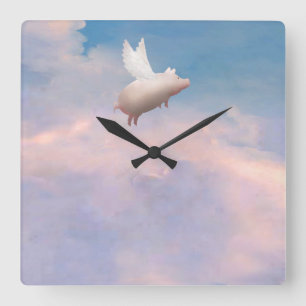 Horloge Carrée flying pick