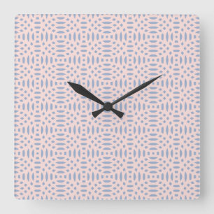 Horloge Carrée formes circulaires motif sans couture