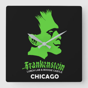 Horloge Carrée Frankenstein, Bar, Disco, Chicago, Illinois